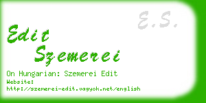 edit szemerei business card